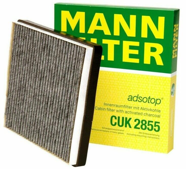 Cabin Air Filter (With AQS) (Activated Charcoal) Mann-Filter CUK 2855